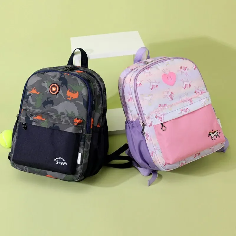 Kids School Bags Children Cute Backpack Print Resistant Sweet Dinosaur Unicorn Cartoon Unisex Women's Backpacks Western Backpack