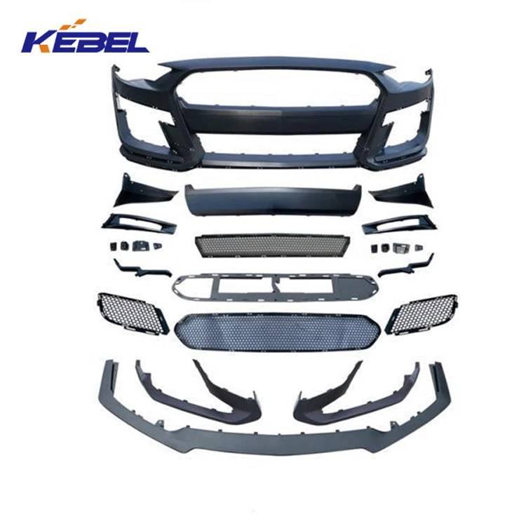 High Quality Vehicle GT500 Front Bumper Kit Auto Parts Car Bumpers Front for Ford Mustang 2018 2019 2020 supplier