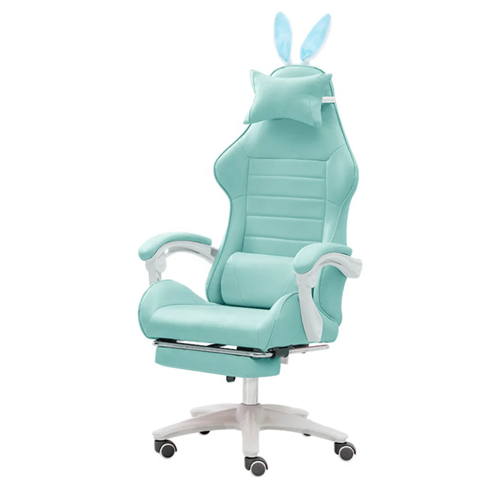 cute gaming chair blue