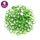 Gem Factory Wholesale Multi-color Home Decoration Round Flat Vase Filler Glass Gem