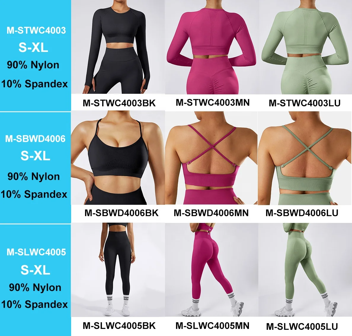 Women's Clothing Seamless Activewear Fitness Yoga Sports Bra Long Sleeves Tops Scrunch Butt Leggings Sportswear Set For Women