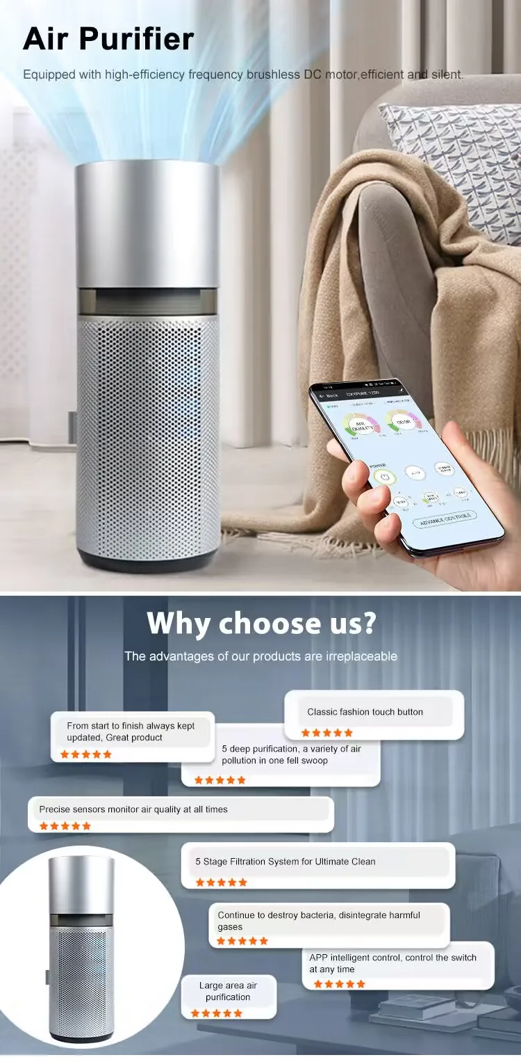 Air Purifier, Electric, HEPA Filter - detail 2