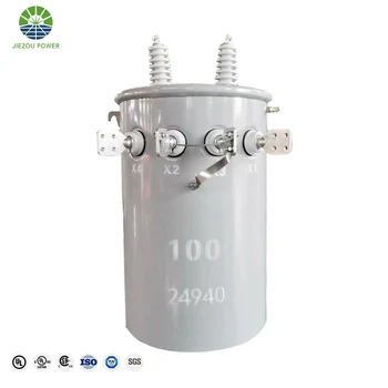 Iec Standard Pole Mounted Transformer 11 0 48kv 100kva 167kva 333kva