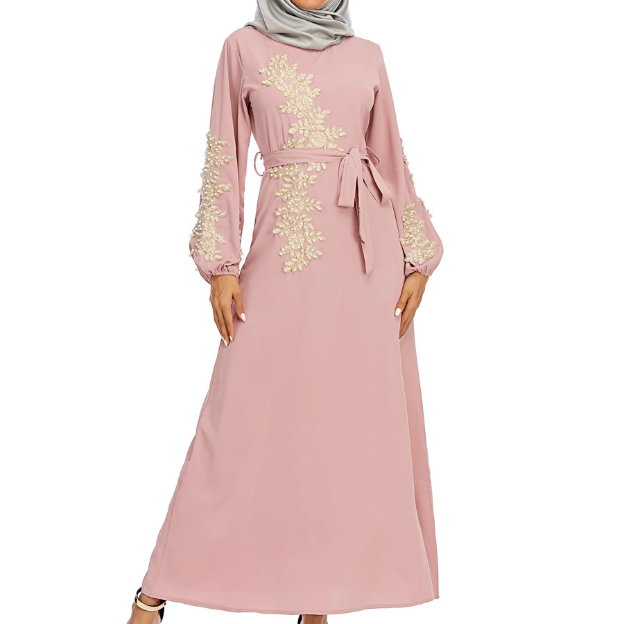 Latest Fashion Beautiful Pearls Jubah 