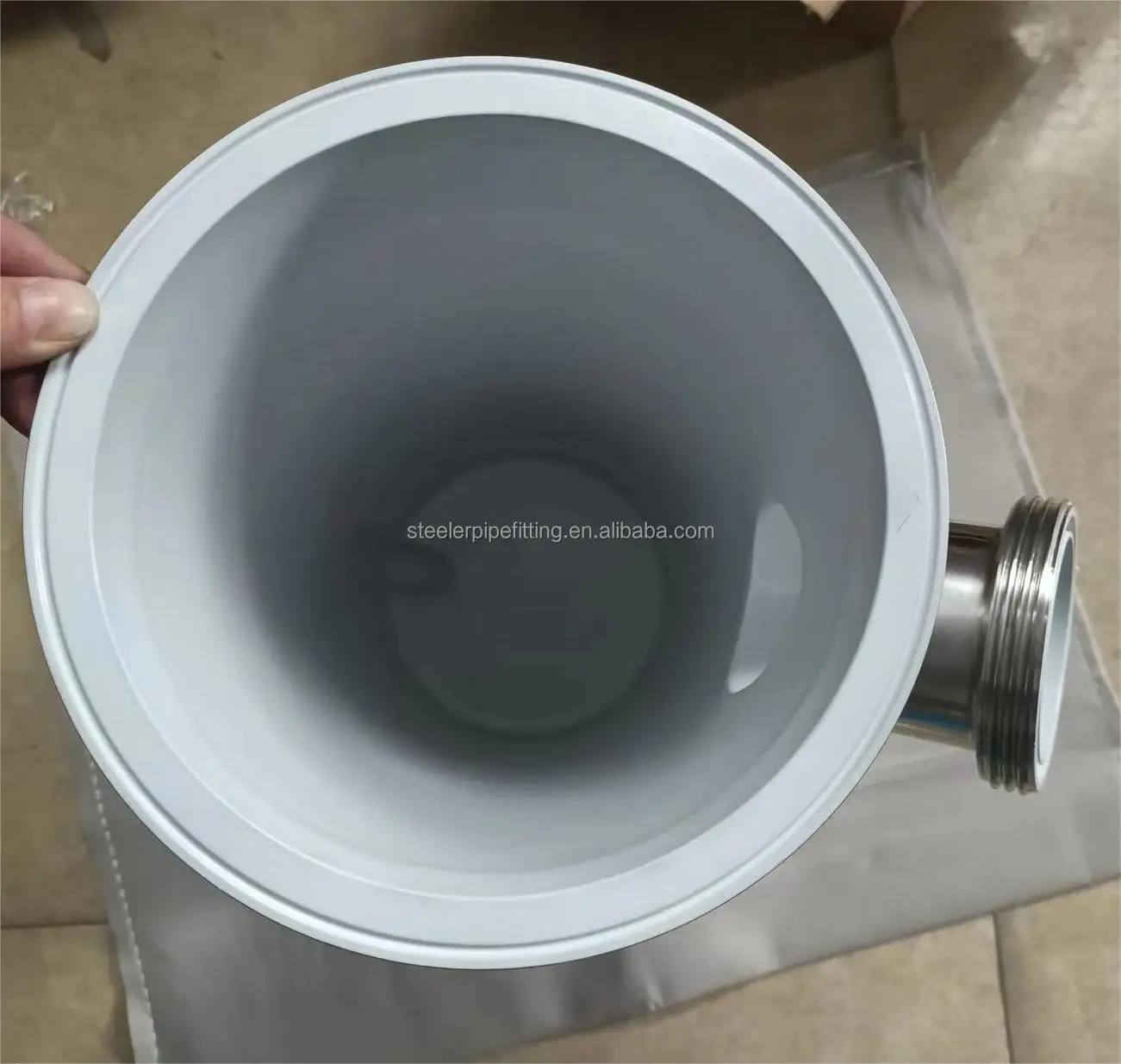 Stainless Steel Ss L Sanitary Triclamp Spool With Ptfe Coating