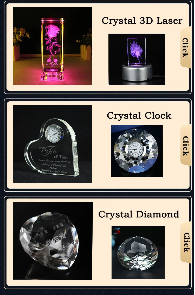 60mm clear crystal glass diamond and metal stand gemstone toy