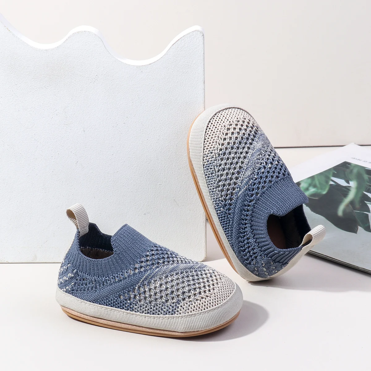 Comfortable Airy Stretchy Flexible Snug Stylish Slip-on All Seasons Infant Shoes for Boys and Girls in Summer factory