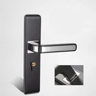 Lock Door Lock Design Stainless Steel 2.0mm Thick Door Lock Black And Gray Silent Door Lock