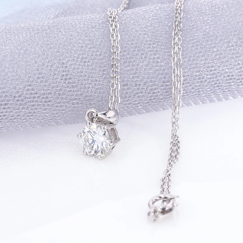 starsgem银饰品项链s925 moissanite钻石吊坠项链