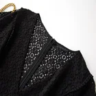 Evening High Quality Women's V-neck Evening Dress Long Cotton Lace Dress