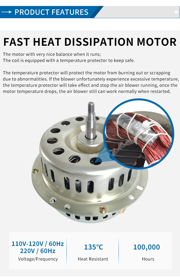 Electric Motor, Portable, 110V-120V, 660 m³ - detail 18