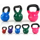 Gym Equipment Iron Gym Equipment Anti-slip Vinyl Coated Cast Iron Competition Kettlebell