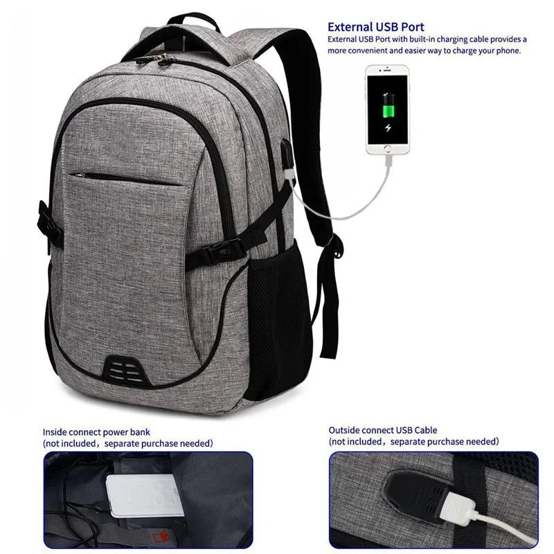 waterproof  Travel Laptop usb backpack,Large Capacity Lightweight smart busines waterproof laptop backpack Computer Notebook bag with USB Charging Port,Wholesale Fashion Eco-friendly Durable anti-theft Travel Business College School Laptop Bags Backpacks for men women