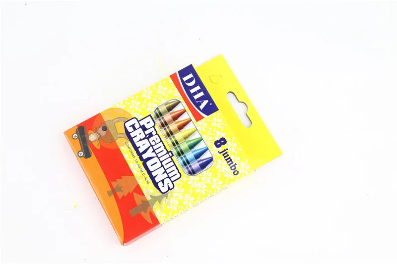 Wholesale OEM ODM Art Set Crayon Set 12 Colors Custom Non-Toxic Wax Crayons Set For Kids