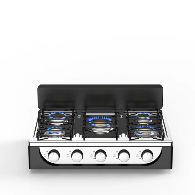 Customized high-quality outdoor travel household liquefied gas stove windproof five burners liquefied gas