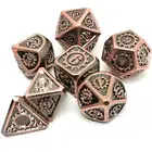 Dice Sets Dice Dice Dice Gaming Dice Sets Table Games Polyhedral Custom16mm Wholesale Metal Dragons Dnd Rpg Dice With Antique