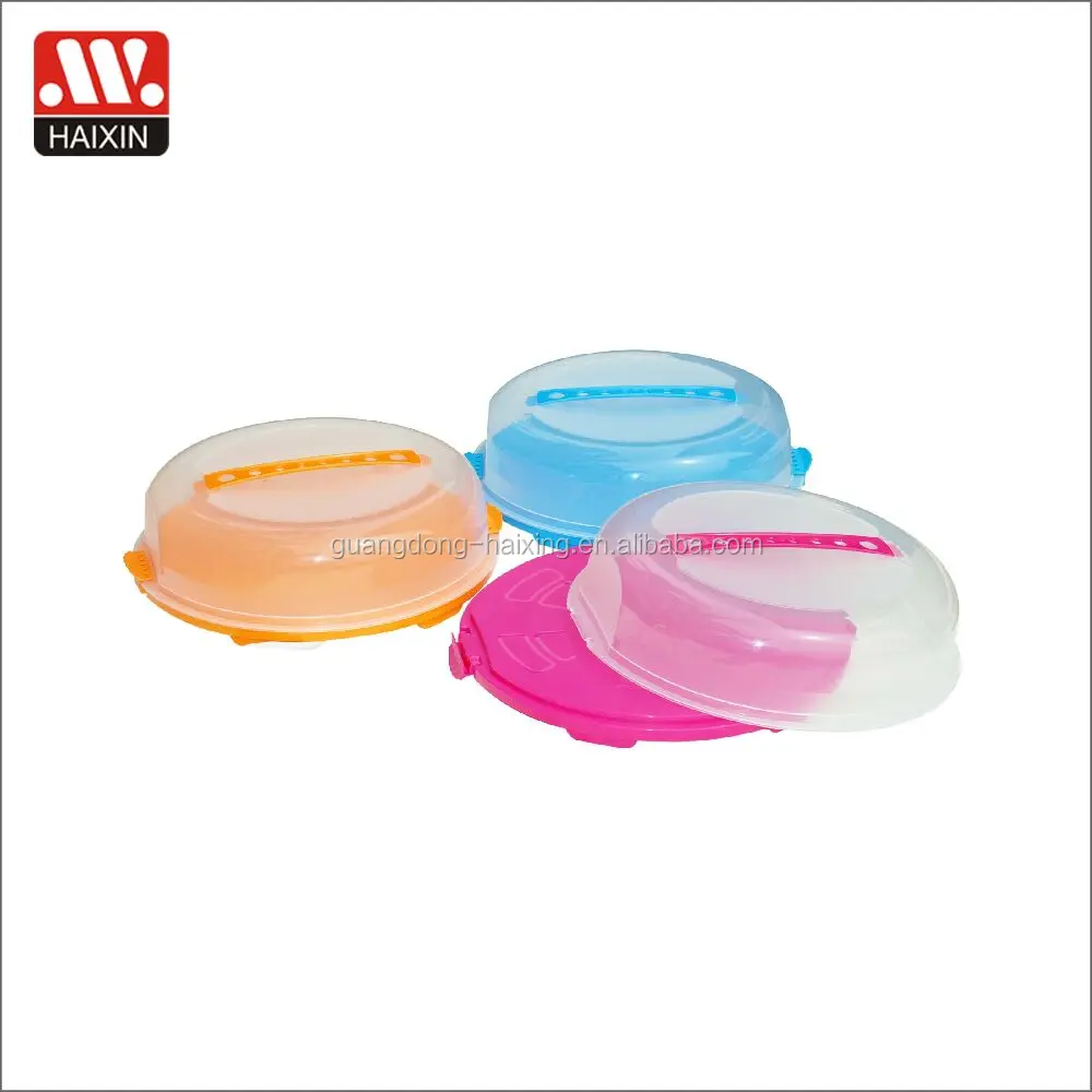 Transparent Plastic Round Cake Box Server Baking Gadgets Wholesale Pp Plastic Boxes For Cakes