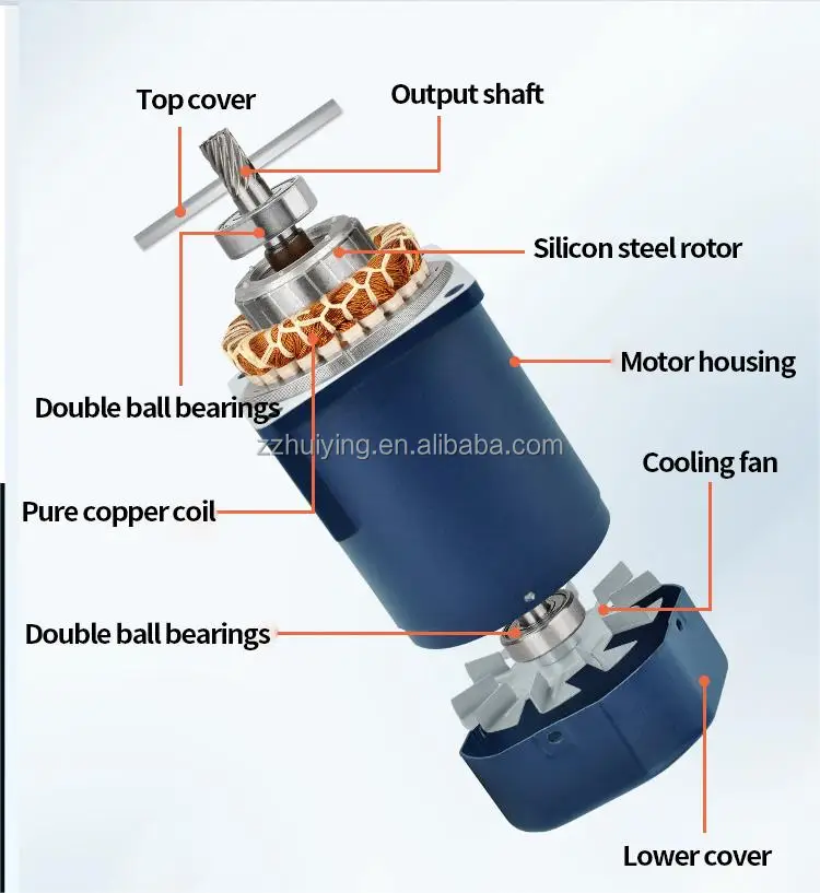 Worm Gearbox Reducer Electric Lifting System For Mixer Machine Nmrv