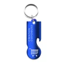 Key Custom Metal Shopping Trolley Cart Token Remover Keyring Coin Release Key With Bottle Opener Wrench