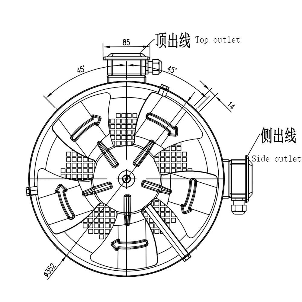 G-180a Electric Cooling Fan, Inverter, Axial, Steel, 220-240V - detail 4