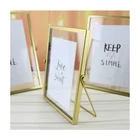 Photo China Factory Wholesaler Home Decoration Modern Geometry Metal Photo Frame