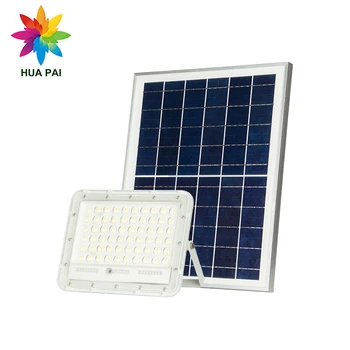 HUAPAI Manufacturer Directly Energy Saving IP65 Warehouse 60W 100W 150W 200W Powerful Solar LED Flood Lights Outdoor