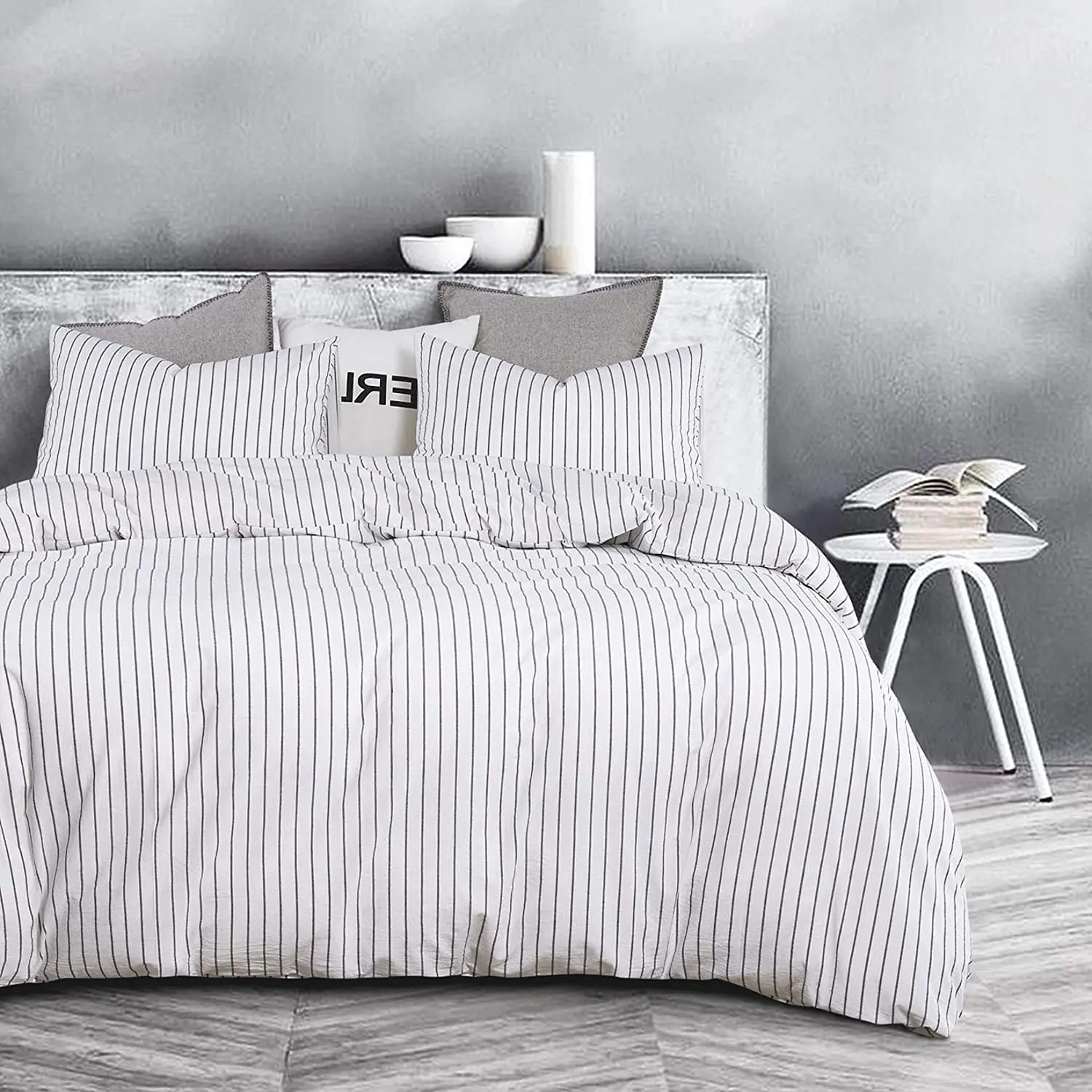 thin white duvet cover