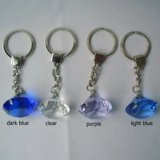 Diamond on sale shaped keychain