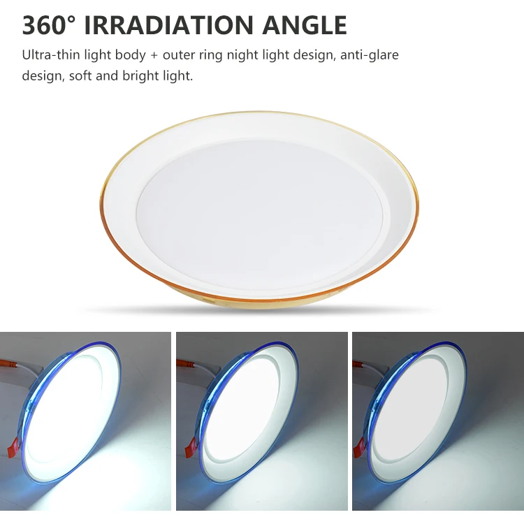 Ultra Slim Ceiling Aluminum Panel Light led Surface Mounted Recessed Downlights  9w 18w 24w36W Ultra Slim Panel Light Downlights