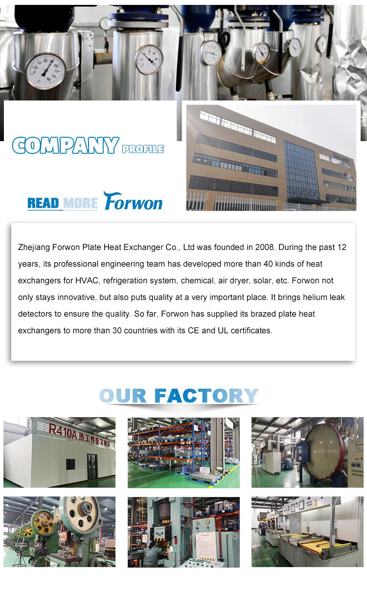 Forwon Factory Brazed Plate, SS304/SS316L, 4.5Mpa - detail 2