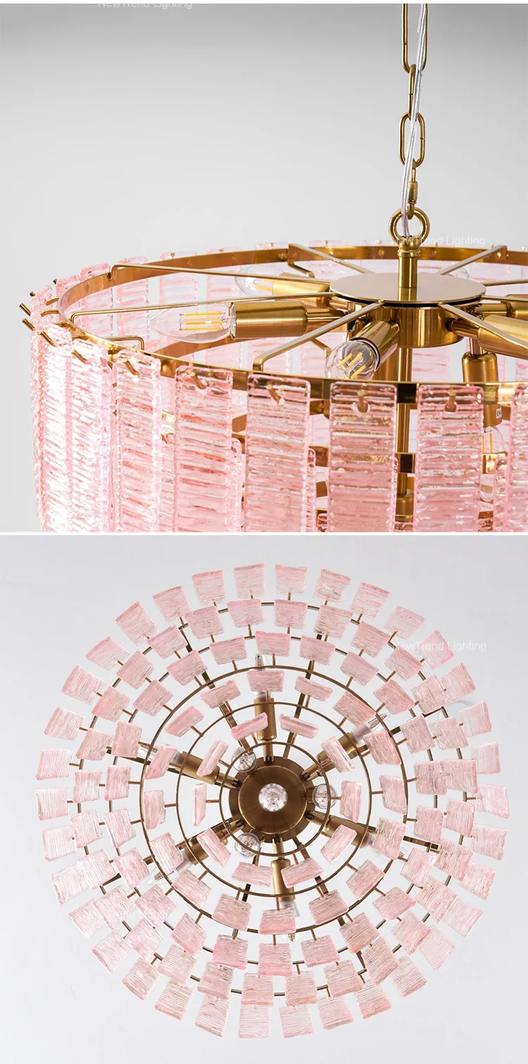 cpl 456 large multi tiered murano glass chandelier luxury long suspension light for staircase foyer-4