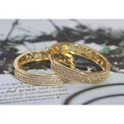 Earrings Pave Earring New Fashion Jewelry Micro Paved AAA Cubic Zircon Brass Big Round Luxury Hoop Earrings