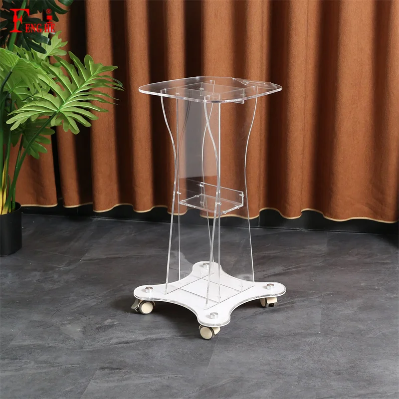 Professional Beauty equipment acrylic medical car Beauty salo trolley Cart