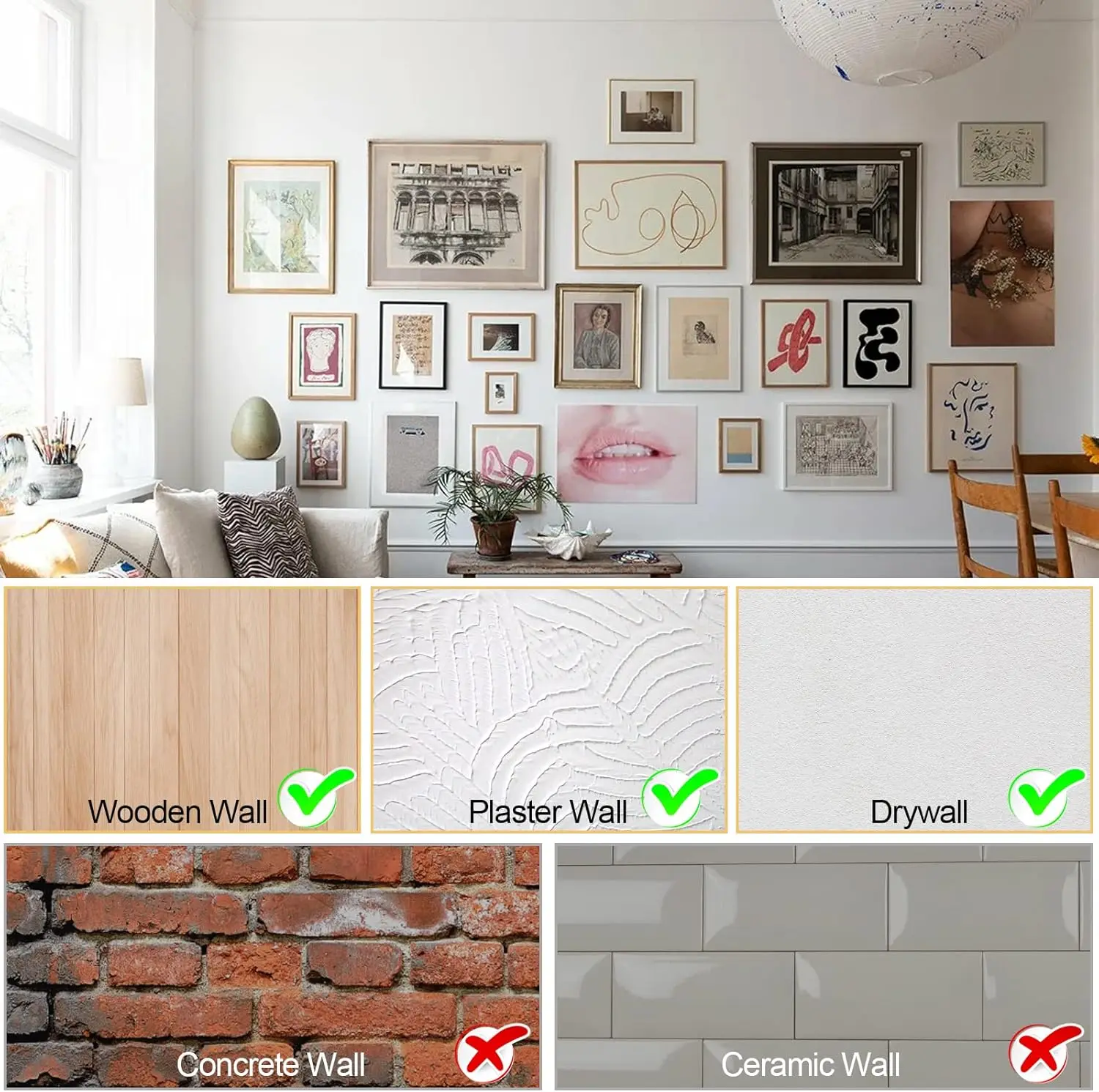 20lb/30lb/50lb Metal Picture Hanging Kit with Eye Slip Hook Plain Iron Finish Durable and Stylish Picture Hooks supplier
