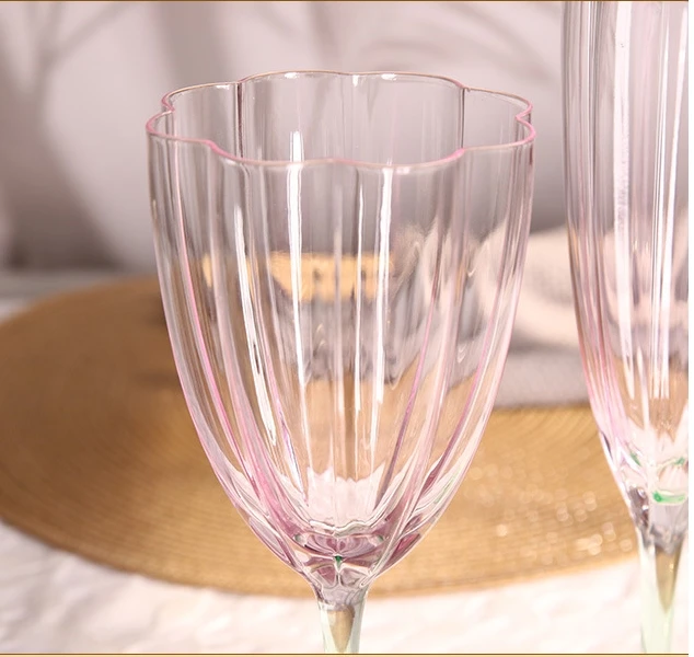 Crystal Wine Glasses Painting Luxury Crystal Glasses Wine Cup  Glasses Champagne Wine Glass Glassware