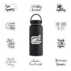 Stickers 50 Pcs/bag Inspirational Text Motivational Stickers For Water Bottles Vinyl Die Cut Stickers