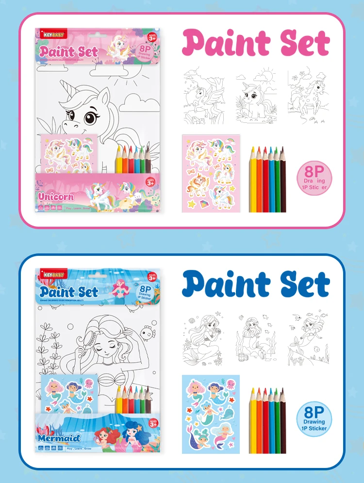 product keybaby custom 2026 book publishing printing services preschool sticker coloring books for 3 kids-7