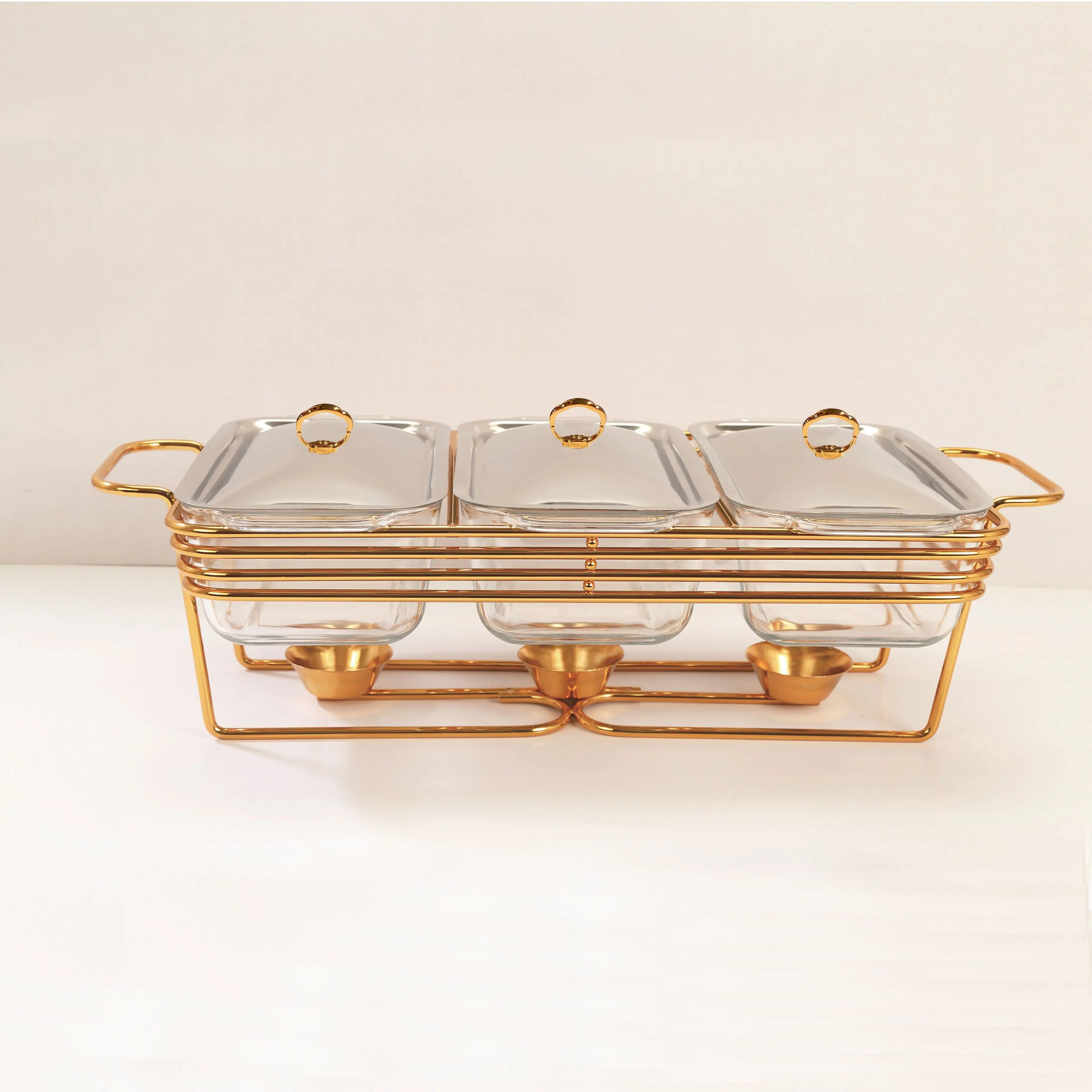 Smooth and easy to clean chafing dish set buffet chafing dishes and warmers for sale