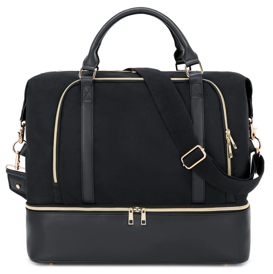 travel tote with shoe compartment