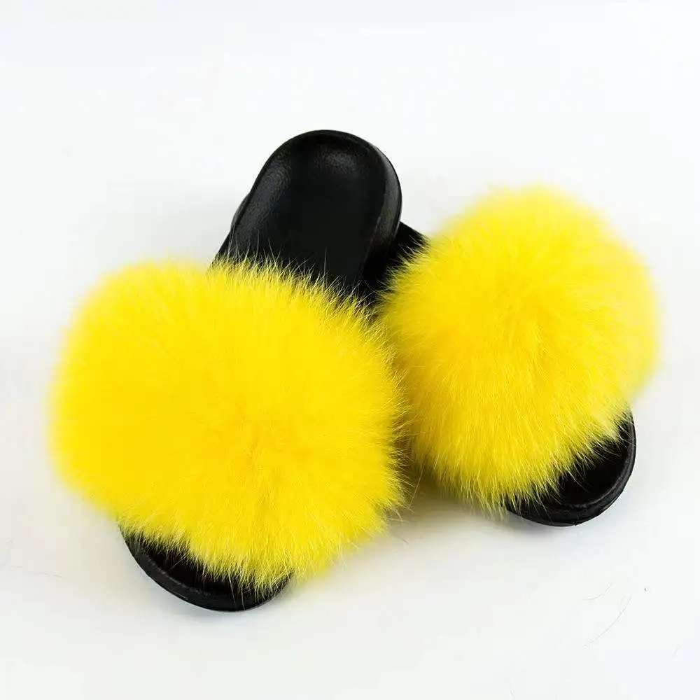 alibaba fur slides