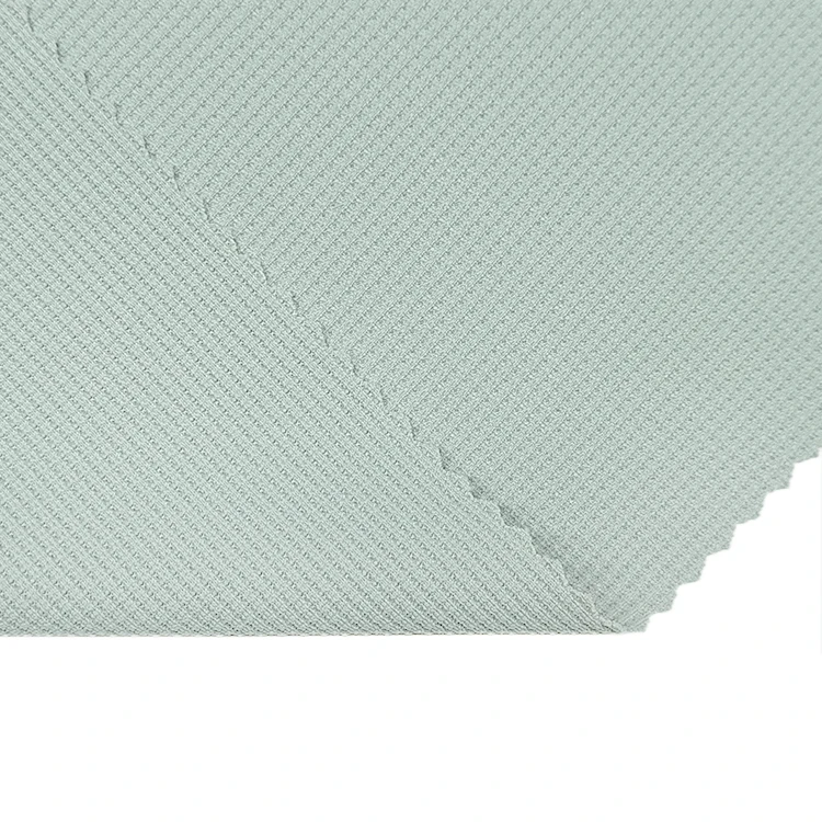 Breathable Solid Activewear Fabrics 82 Nylon 18 Spandex Material Knitted Waffle Fabric for Sale supplier