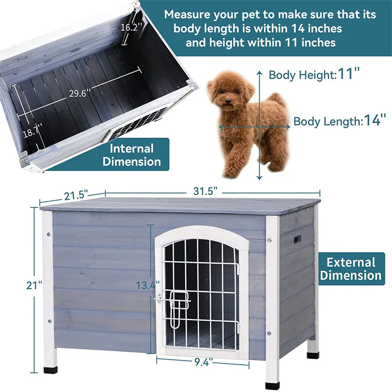 Factory Outlet Pet Dog Cages & Houses Large Dog House Dog Kennels Pet House Wood Bamboo