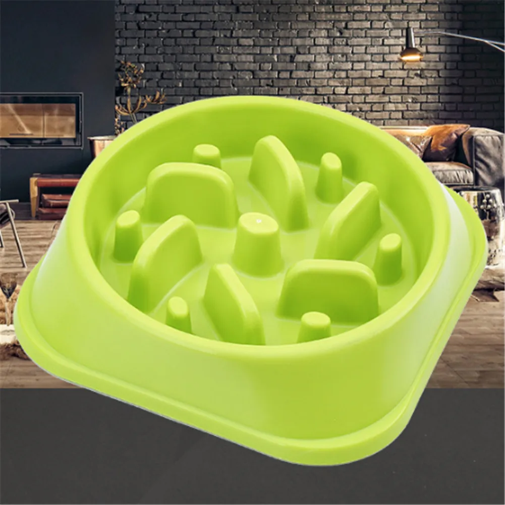 Pet Slow Feeder Dog Bowl Pet Feeding Bowls Cat Dog Slow Down Feeders