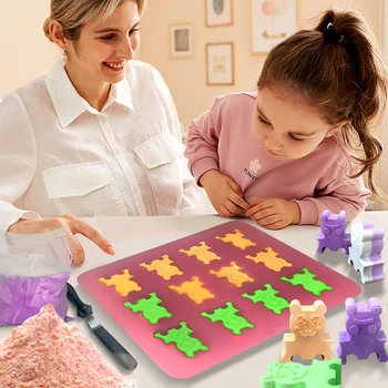 New Arrivals Educational Toys Kids Diy Toy Gift Creative Ceramic Games Craft DIY Silicone Mold Ceramic Building Blocks Mould