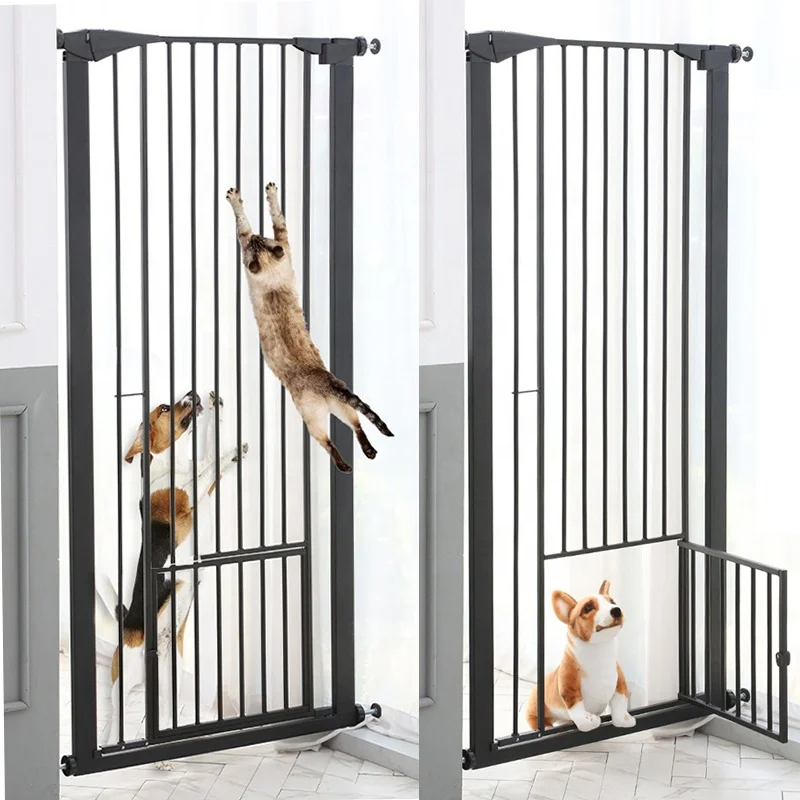 Stairs SAFETY GATE Extra Tall Baby or Pet Auto-close Safety Metal Door for Room 