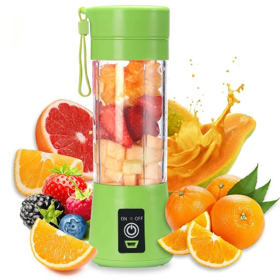 Rechargeable Smoothie Blender Machine Mini Fruit Mixer Cup Lemon