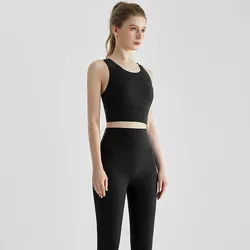 New Professional Vest Shockproof High Waist Tight-Fitting Sports Suit Yoga-Sets Yoga Women Wear Set