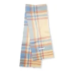 Scarf Winter 2021 Faux Cashmere Rainbow Scarf Women's Fashion Thick Warm Color Plaid Bib