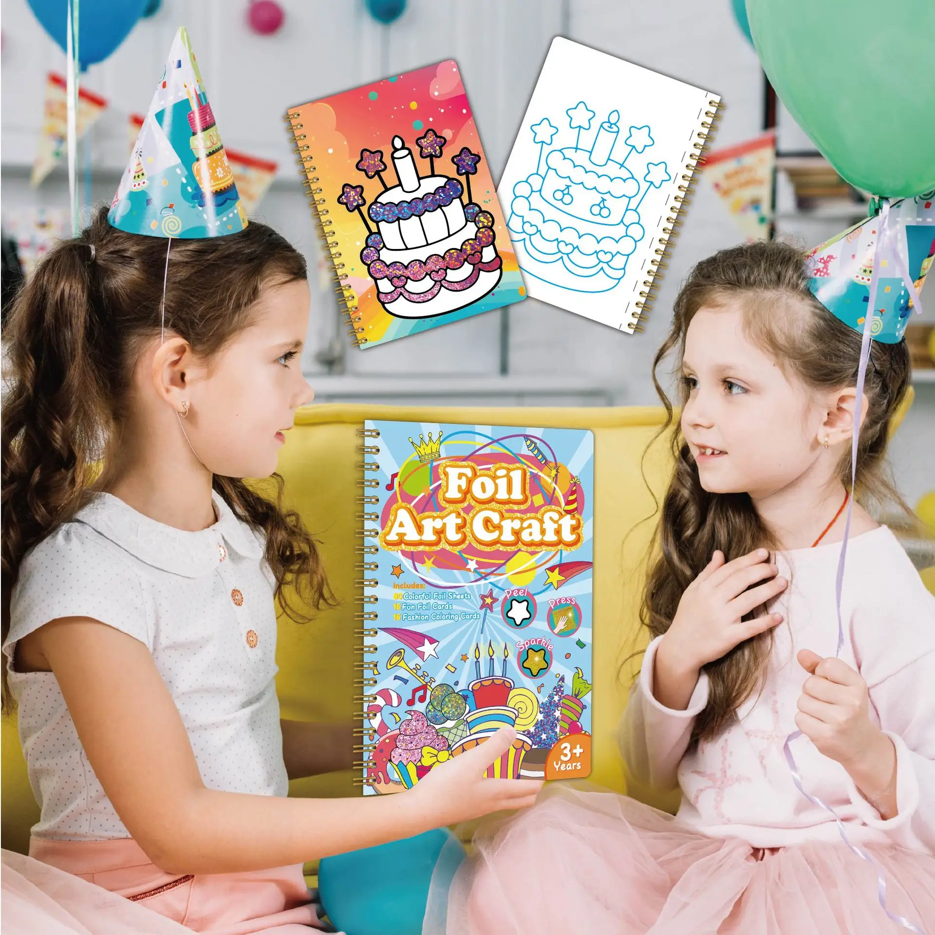 livre de peinture magique coloré à faire soi-même pour les anniversaires d'enfants, couverture rigide A3 avec film coloré pour couvrir les murs-30