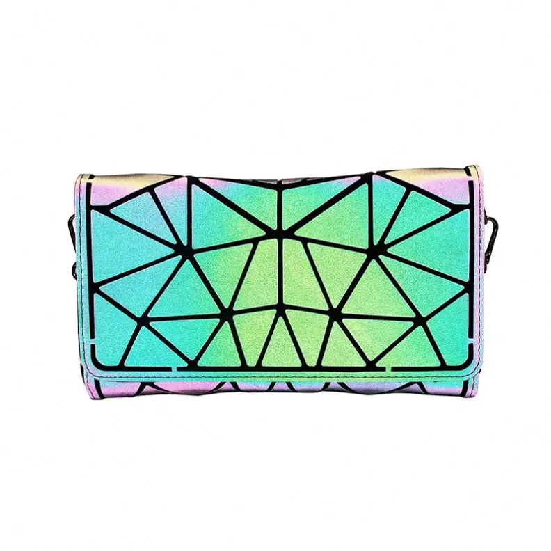 2020 New style crossbody bag wallet purse key holder Lattice geometric Card Holder women's purse